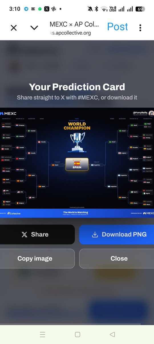 FurryRafiq's tweet photo. @MEXC_Predict Norway 2-1 England
Argentina 3-1 Switzerland
Haaland masterclass incoming but England edges it? Messi magic seals it for Argentina!
Prediction card:
@MEXC_Predict
#MEXC #MEXCpredict
@daniyalt16
@asadaliawan124
@maheen
UID 57871424
Let's go! https://t.co/jLAGs46NHe