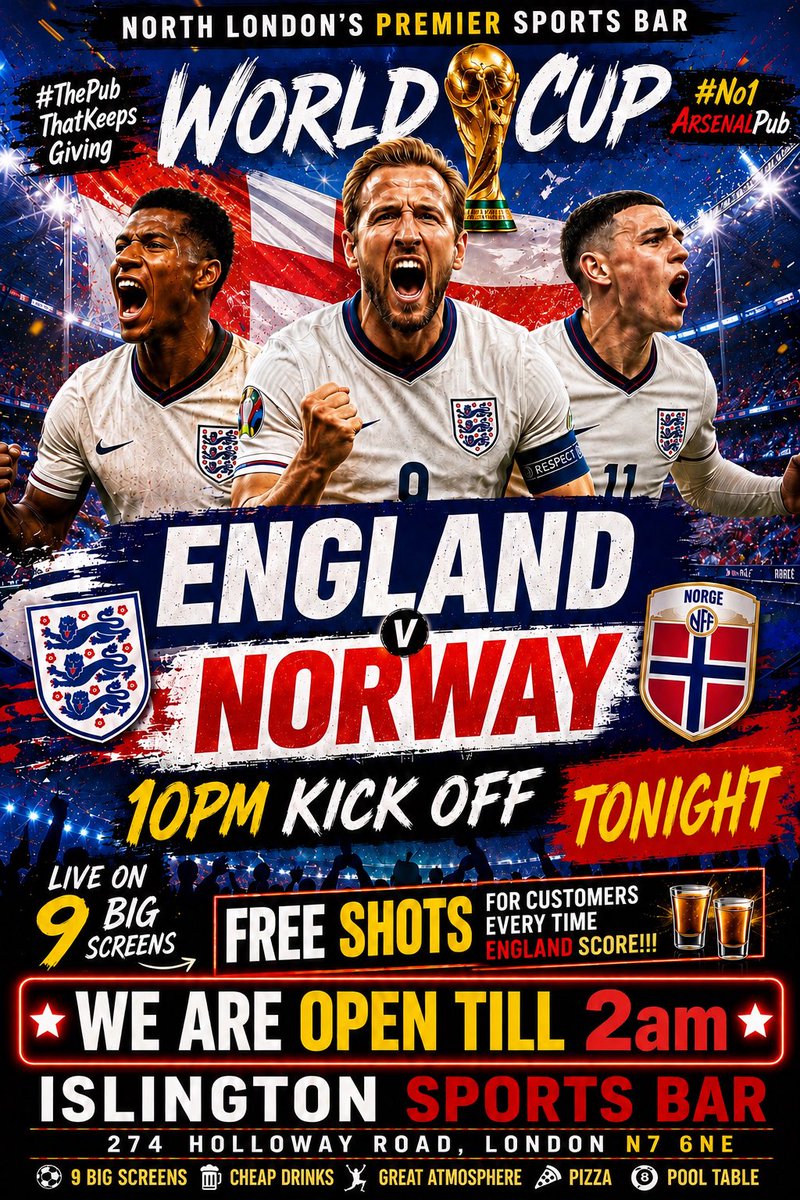 islingtonsport1's tweet photo. Come in early to ensure you get your seat  . NO BOOKINGS TAKEN - IT’S FIRST COME FIRST SERVED!!! #NorthLondonsPremierSportsBar #ThePubThatKeepsGiving #AirConCapitalOfHolloway https://t.co/HUA8UGn6Kg