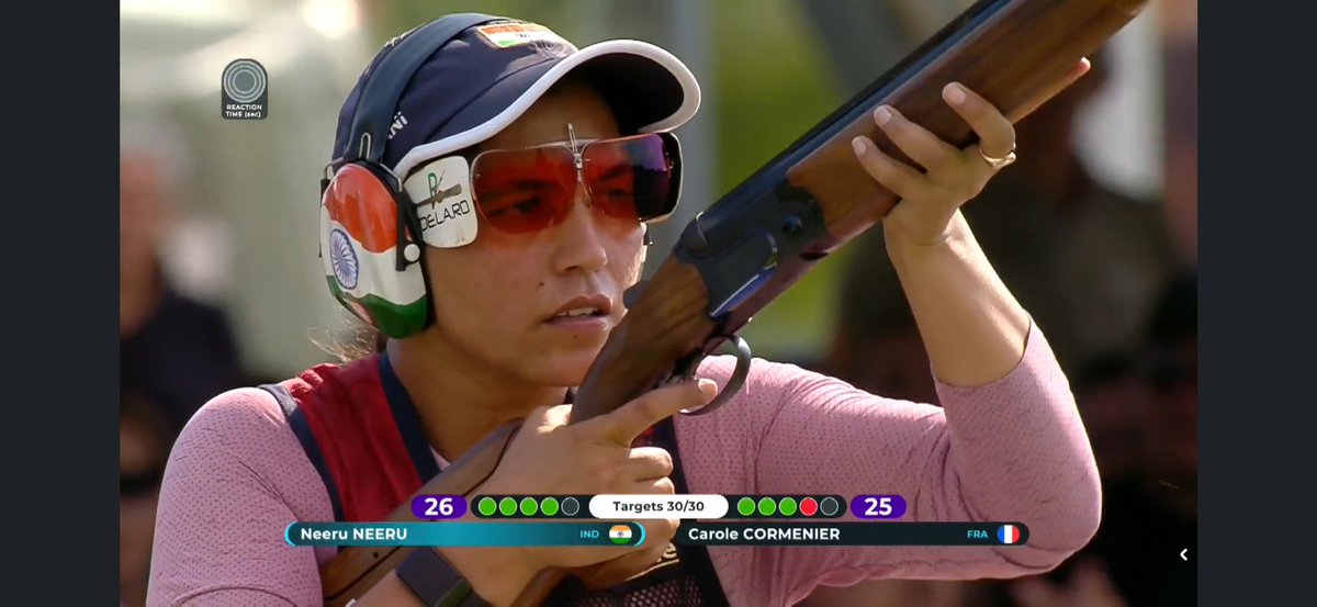 Joydeep709's tweet photo. This is huge‼️
India’s Neeru Dhanda wins Gold in Women trap in Lonato World Cup 🥇 
Winning this in Italy makes it more special! 
Congratulations to her , @CMMadhyaPradesh  @MP_DSYW @VishvasSarang @OfficialNRAI 
#trapshooting #worldcup #indianshootingteam 🇮🇳 https://t.co/mcxVSxGbY2