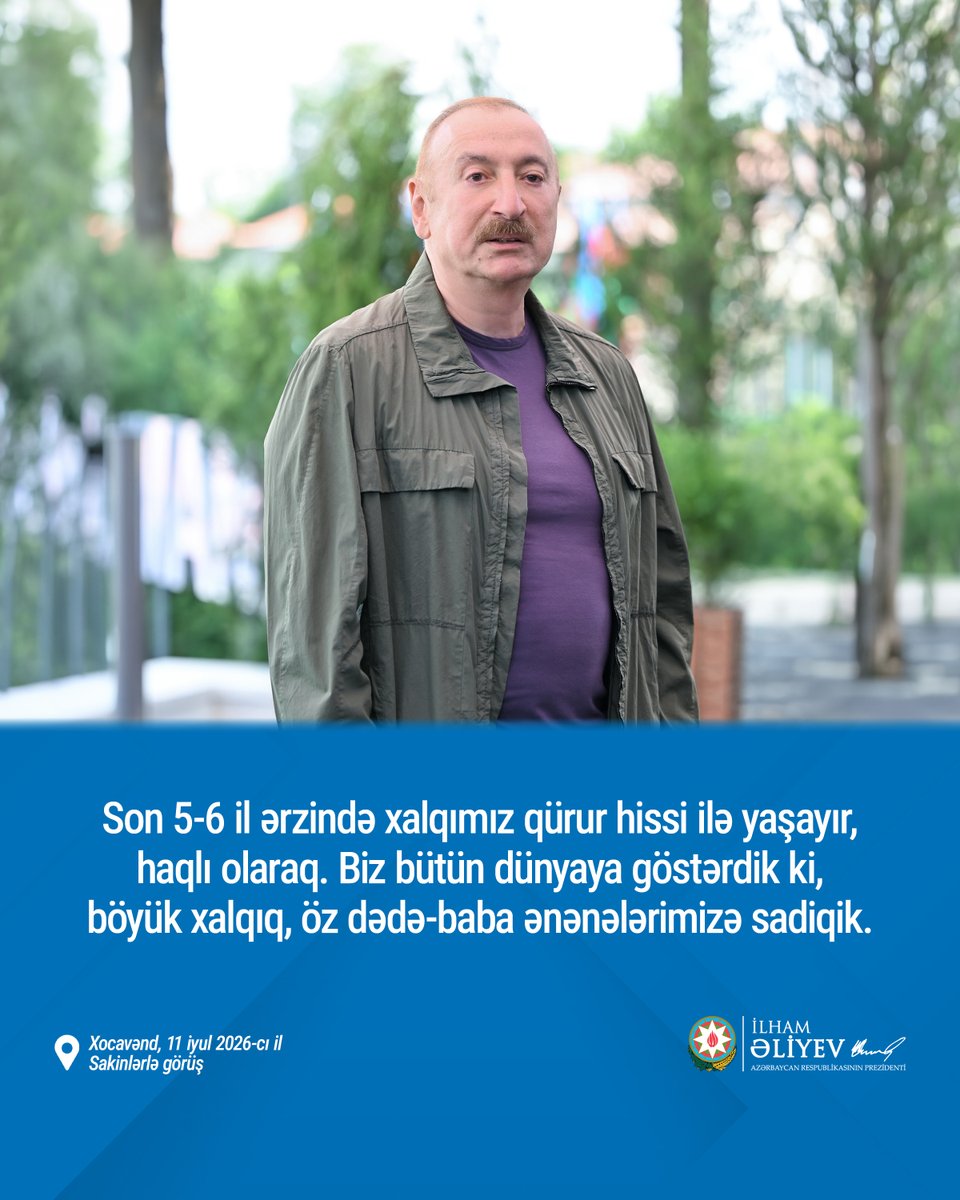 azpresident's tweet photo. Biz bütün dünyaya göstərdik ki, böyük xalqıq, öz dədə-baba ənənələrimizə sadiqik. https://t.co/PGb8G2U7Ul