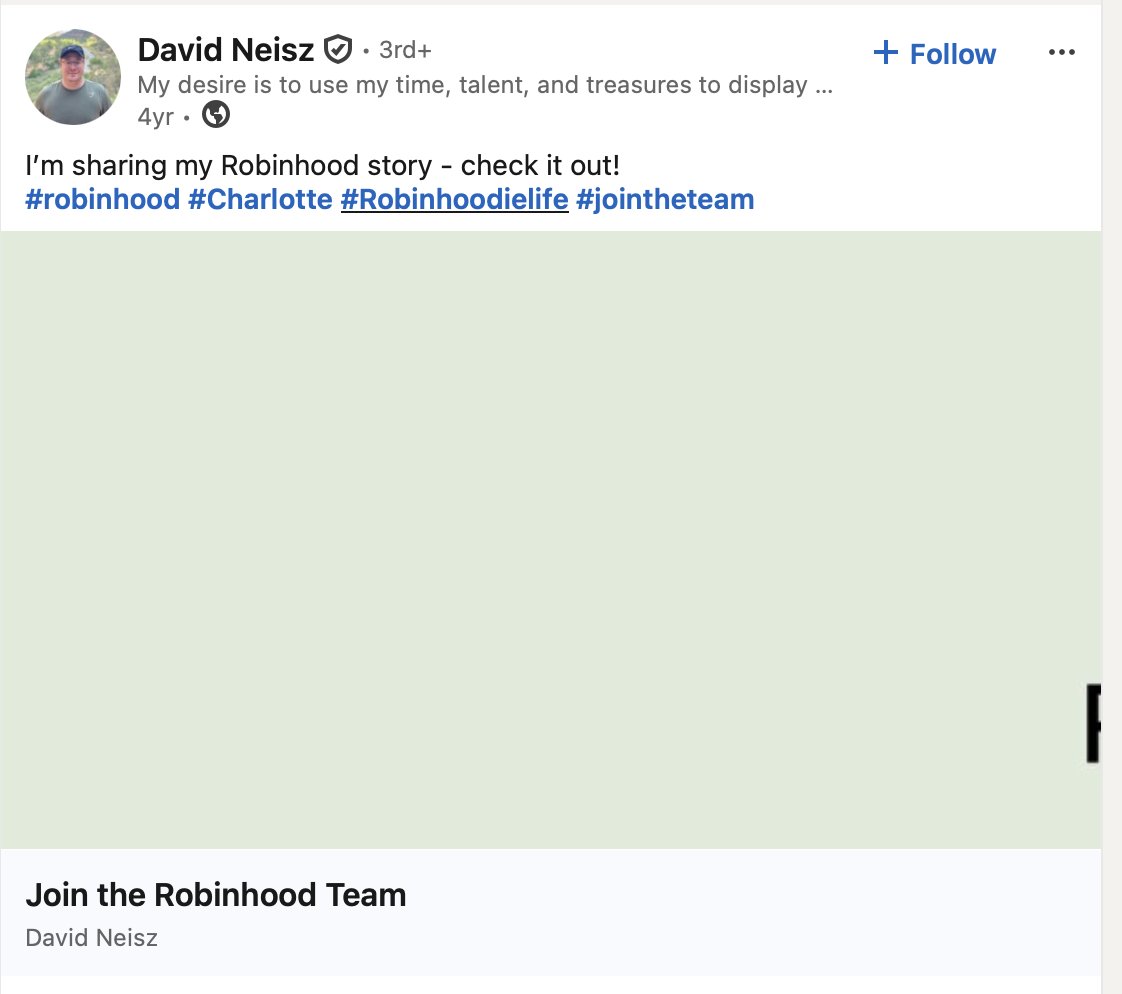 zavtoshi's tweet photo. 0xe70deffd04b4ea92847fda6b29ef72268182fcd1

I feel like this could be a gemmington

@RobinhoodApp has used Robinhoodielife in so many posts on linkedin

equivalent to BinanceLife 

Just check the robinhoodielife hashtag on linkedin urself 

https://t.co/ydjME8fKW4 https://t.co/tx8I40NCpv