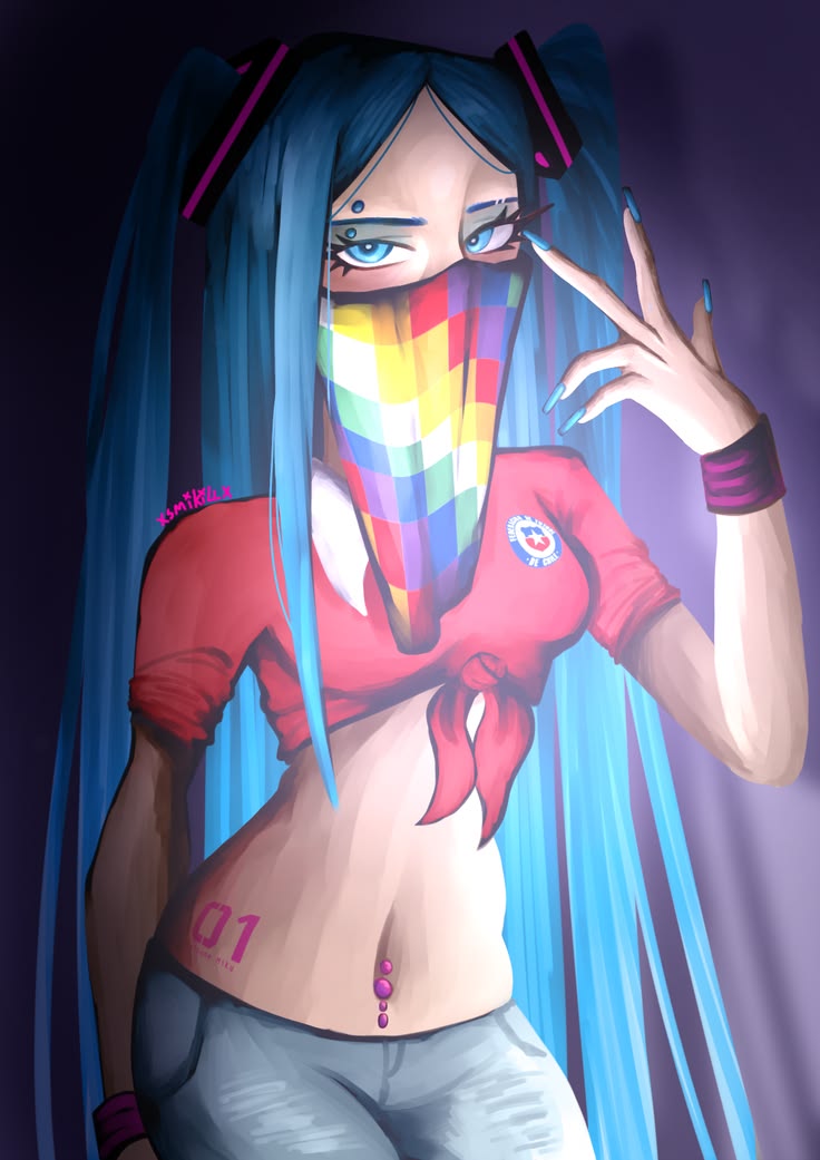 fanboyultimatex's tweet photo. La Miku chilena es la más aburrida de todas, siempre la hacen con un vestido de huasa y yatá, me hardia tanto q la Miku chilena fuera tan fome q hice la mía jojo salu2 https://t.co/2pilzPq6O3