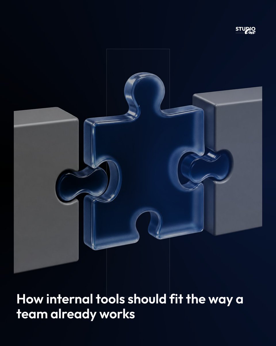 madebystudioone's tweet photo. The best internal tools don't force your team to learn new habits. Instead, they fit how you already organise your work. If it's too hard to use, people will just go back to their spreadsheets. How do you design your internal tools? https://t.co/DVFaxYDBy6