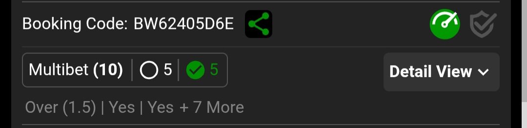 TheHelperBets's tweet photo. 1st game lost but ended up rebetting the ticket. 

5 done✅️ 5 to go

#betway #footballbets https://t.co/qqjTyiNyzb