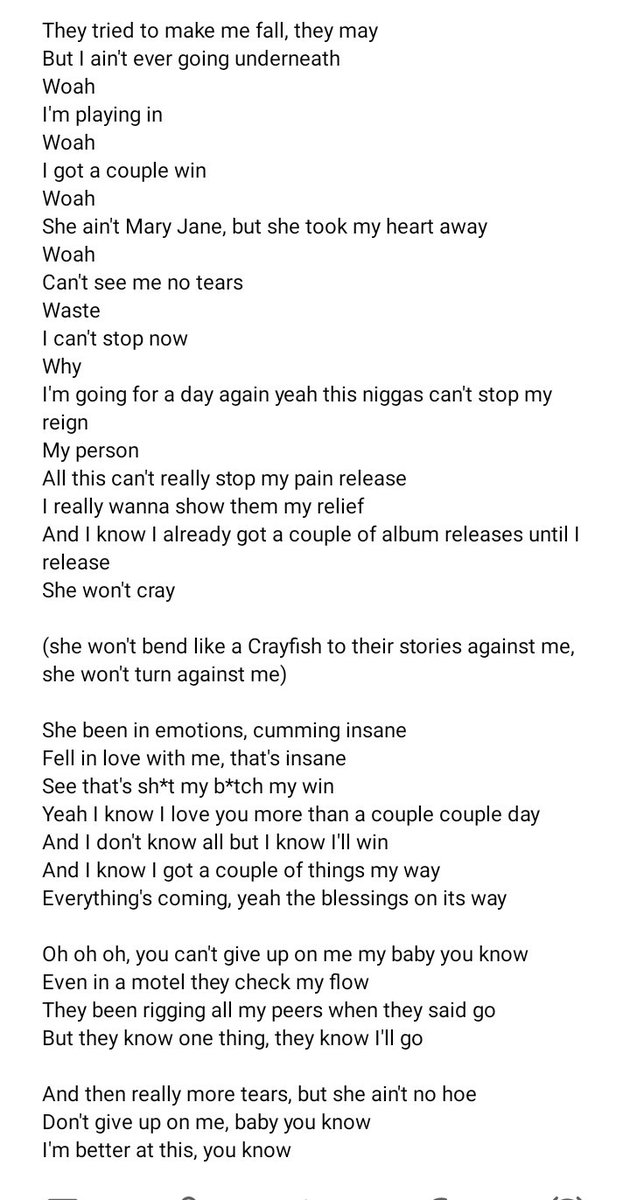 legionXTgod's tweet photo. UNTITLED 

Lyrics https://t.co/SfIFLPPEq2