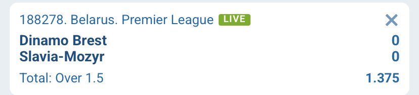 FrTrenz's tweet photo. #INPLAY Bet 5 of the day!

🇧🇾 Belarus https://t.co/XpZz3bp45m