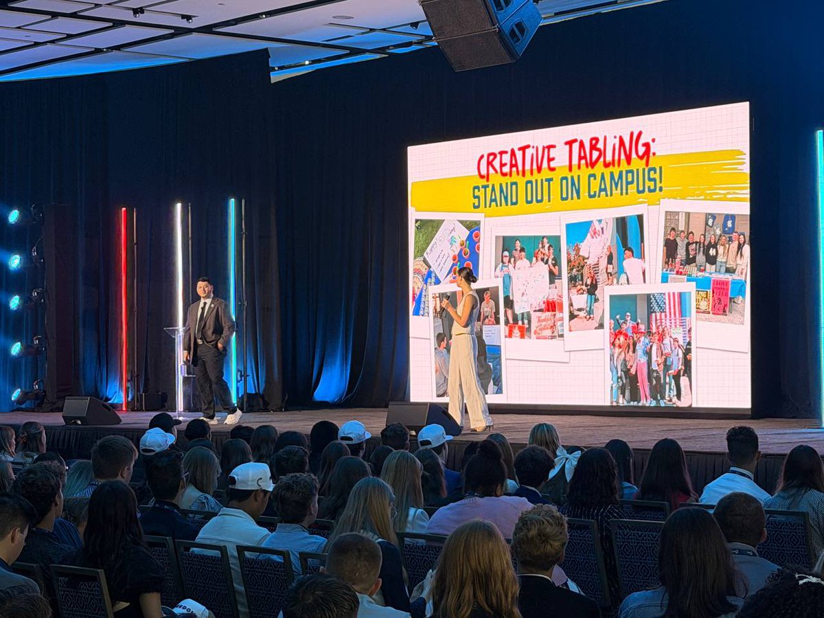 NikkelleHudak's tweet photo. @TPUSA’s CHAPTER LEADERSHIP SUMMIT 2026 🇺🇸

Honored to stand before thousands of the most driven young leaders in America &amp; share how to build unstoppable chapters at every high school. This generation isn’t just showing up, they are taking over!🔥💪 

For CK 🇺🇸 https://t.co/xk44bCRLBQ