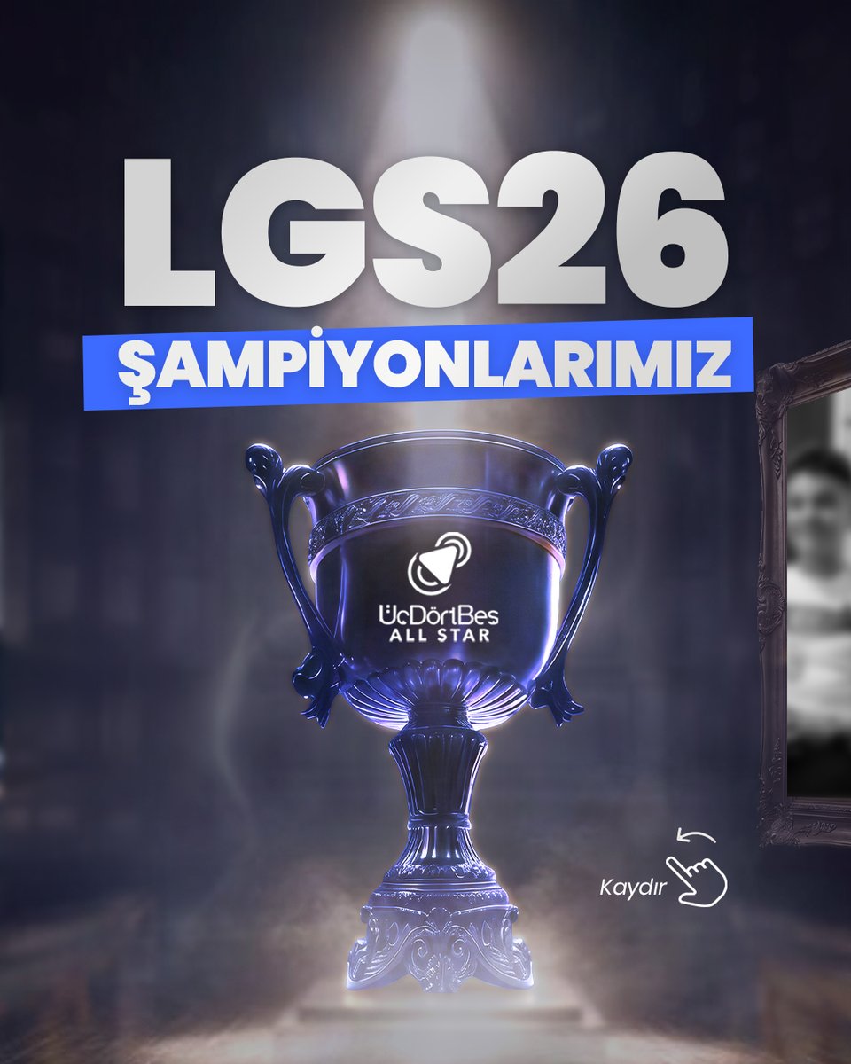 345allstar's tweet photo. ÜçDörtBeş All Star olarak henüz bu sene LGS tarafını yayına almışken ilk senemizde 4 tane LGS https://t.co/fECWJtfPnb şampiyon çıkarmak bizim için mutluluk kaynağı. 

Şimdi gözümüz 22 Temmuzda YKS sonuçlarını bekliyoruz. <3

#lgs2026 #üçdörtbeşallstar https://t.co/TcdMCIdr3s
