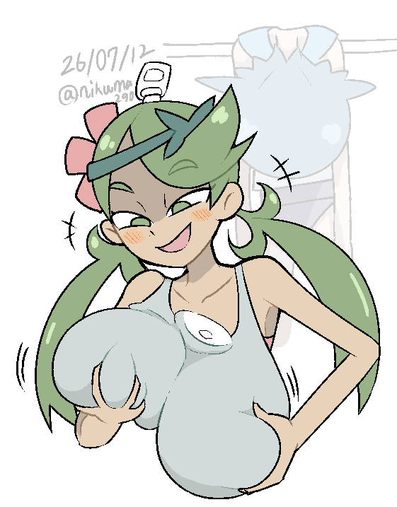 #毎月12日は皮モノの日
ポケモンのマオ…?とペラッペラなスイレン描きました。 