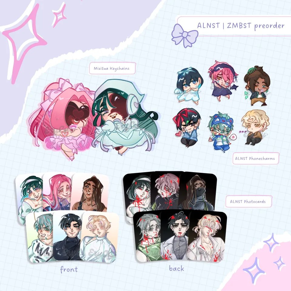 kaynbabygirl's tweet photo. .✦ ݁˖ ALIEN STAGE + ZOMBIE STAGE FANMERCH PREORDER FORM! .✦ ݁˖
Keychains, phonecharms, photocards (˶˃ ᵕ ˂˶) .ᐟ.ᐟ
🗓️ 11/07 - 25/07
🔗 https://t.co/yxWfLulb2T
𐙚 ‧₊˚ ⋅ #zmbst #zmbstg #alnst #alienstage #zombiestageㅤ #에이스테 #좀비스테
˚ ⋅ https://t.co/NcHHCwsXxJ https://t.co/zUuyn9BHgL