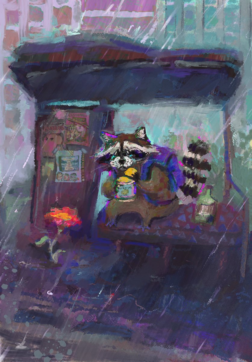 guilhernunes_'s tweet photo. broken heart raccoon looking around in search of a sign that everything will be fine https://t.co/iLBjcPvPUG