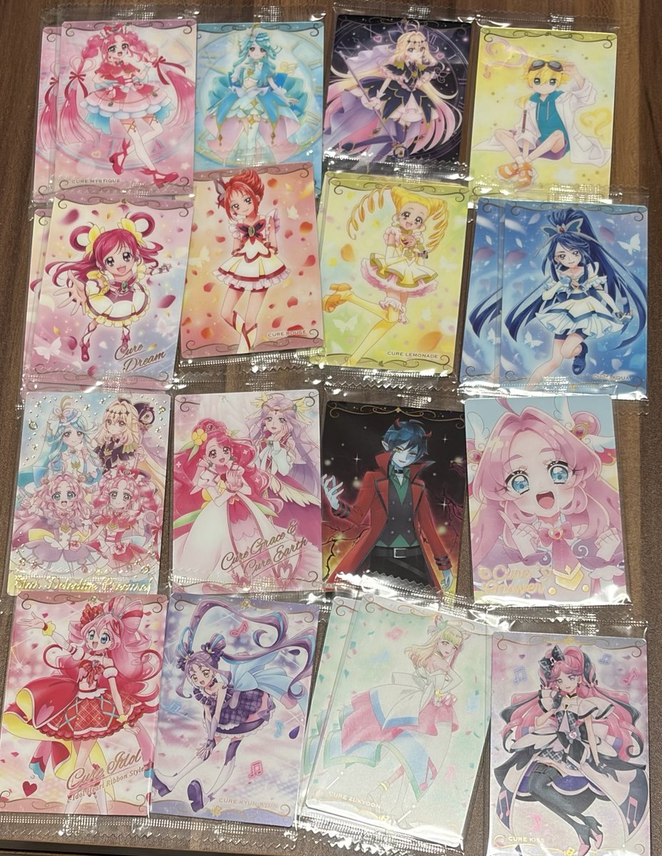 karin_rin___'s tweet photo. プリキュア　交換��ウエハース
譲　画像1〜3枚目
求　画像4・5枚目

郵送での交換希望です、検索からも気軽にお声掛けください💭 https://t.co/HsRGeTpWHb