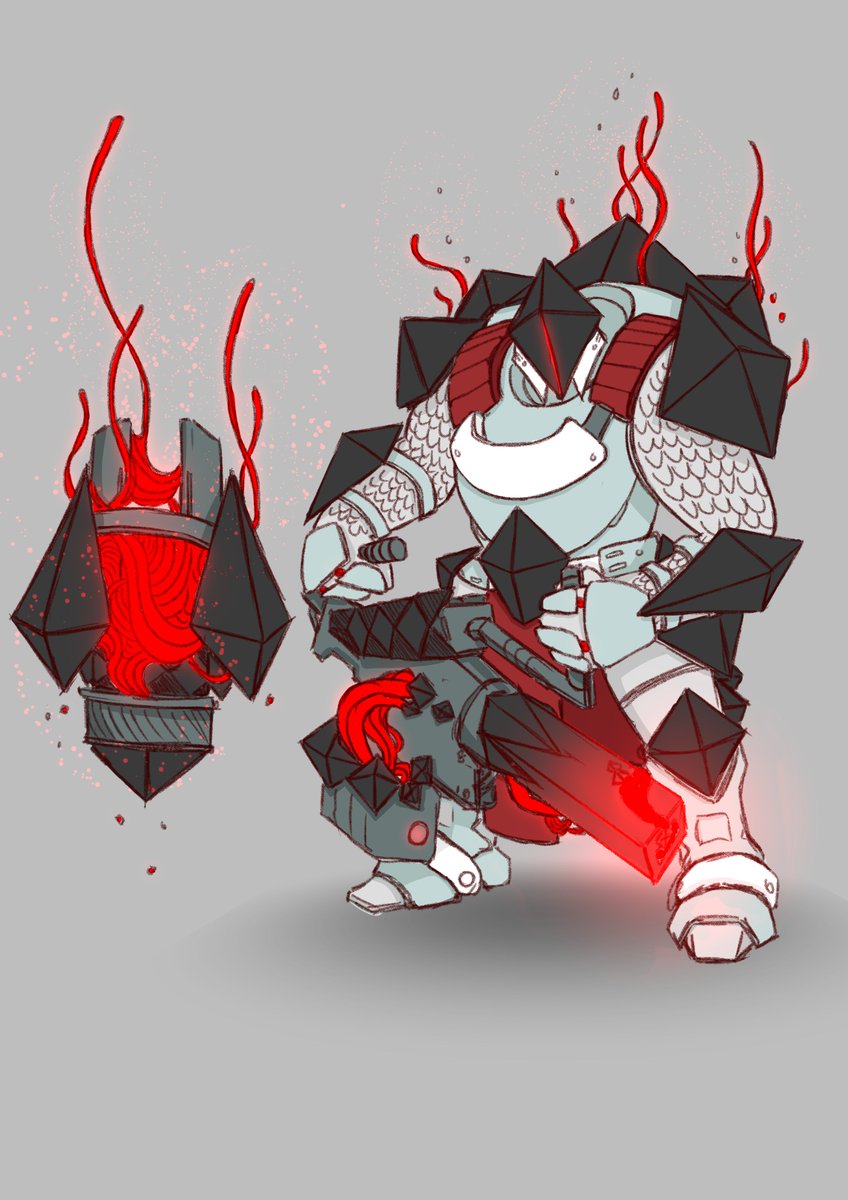 edgeVoracious's tweet photo. Sketched these back in Ash &amp; Iron. The SIVA Legion.

Never really gave them thought beyond their appearance. Devil Splicers were mostly unchanged beyond weapon elements and the SIVA seekers so it would probably be the same in this case. https://t.co/kIeSqqvfi6