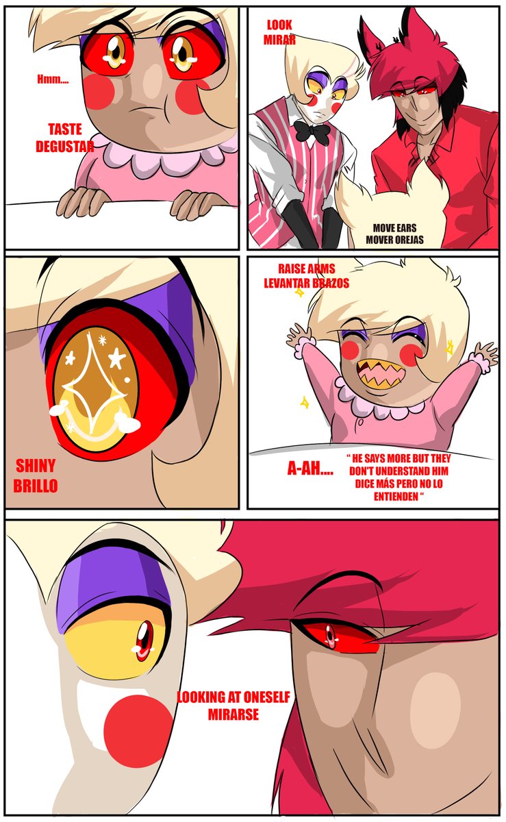 S_Yuli_S's tweet photo. #radioapple #lucifer #alastor #hazbinhotel  first meet part 172 eng-esp https://t.co/tQSWTfBDKx