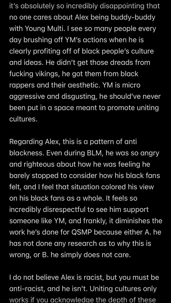 gyaruckity's tweet photo. re: being black in alex’s fandom https://t.co/7bub4fOiqN