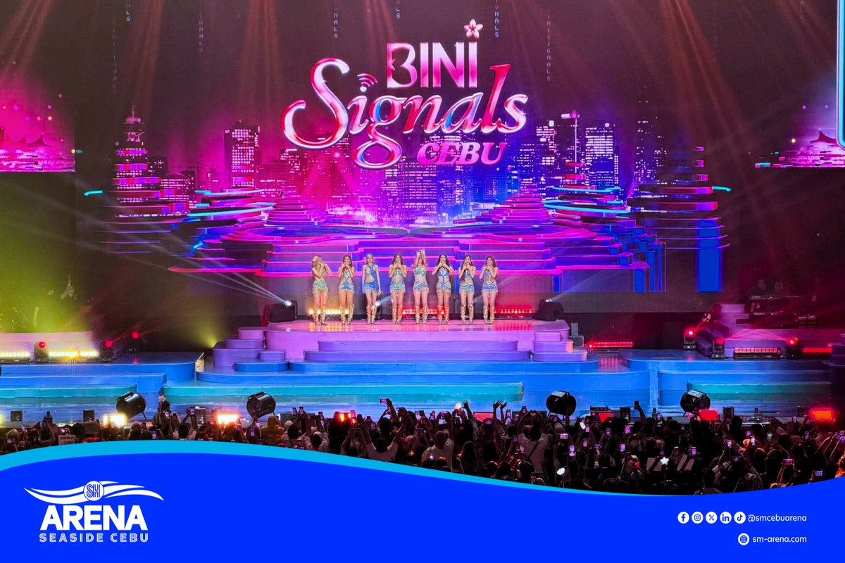 smcebuarena's tweet photo. To the thousands of fans who cheered, danced, and sang their hearts out—thank you for making this a night we'll never forget. You'll always be part of our core memories at SM Cebu Arena 💙✨

#SMCebuArena
#BINIAtSMCebuArena
#ChangingTheGameElevatingEntertainment https://t.co/w6gDQT23EG