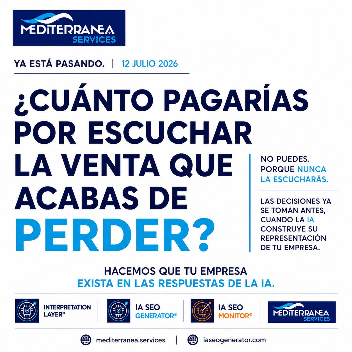 posicionseoguru's tweet photo. La peor pérdida no es un cliente.

Es no saber nunca que existió.

https://t.co/cOW0HYVHqC

#SEO #IA #AISearch #MarketingDigital https://t.co/EwsP8TFe0g