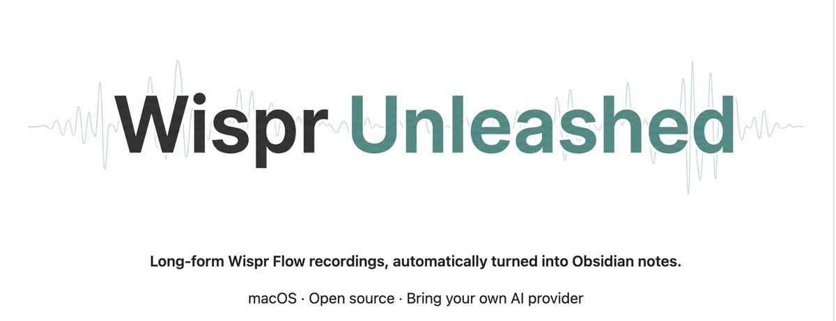 y_mehtu's tweet photo. Wispr Flow is great, until your meeting lasts more than 6 minutes.

So I built Wispr Unleashed for Mac:

→ bypasses the 6-minute timeout
→ transcribes full meetings and talks
→ generates summaries in your own format
→ automatically saves everything to Obsidian https://t.co/iB2JjHBqgI
