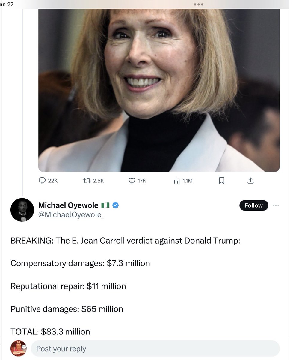 templer_jack's tweet photo. @Lina_rays1ya He was convicted in Court. Figure it out, a$$hole!
Perhaps you wouldn’t mind trump grabbing your pussy, but most women would mind. https://t.co/DfJGAonBVy