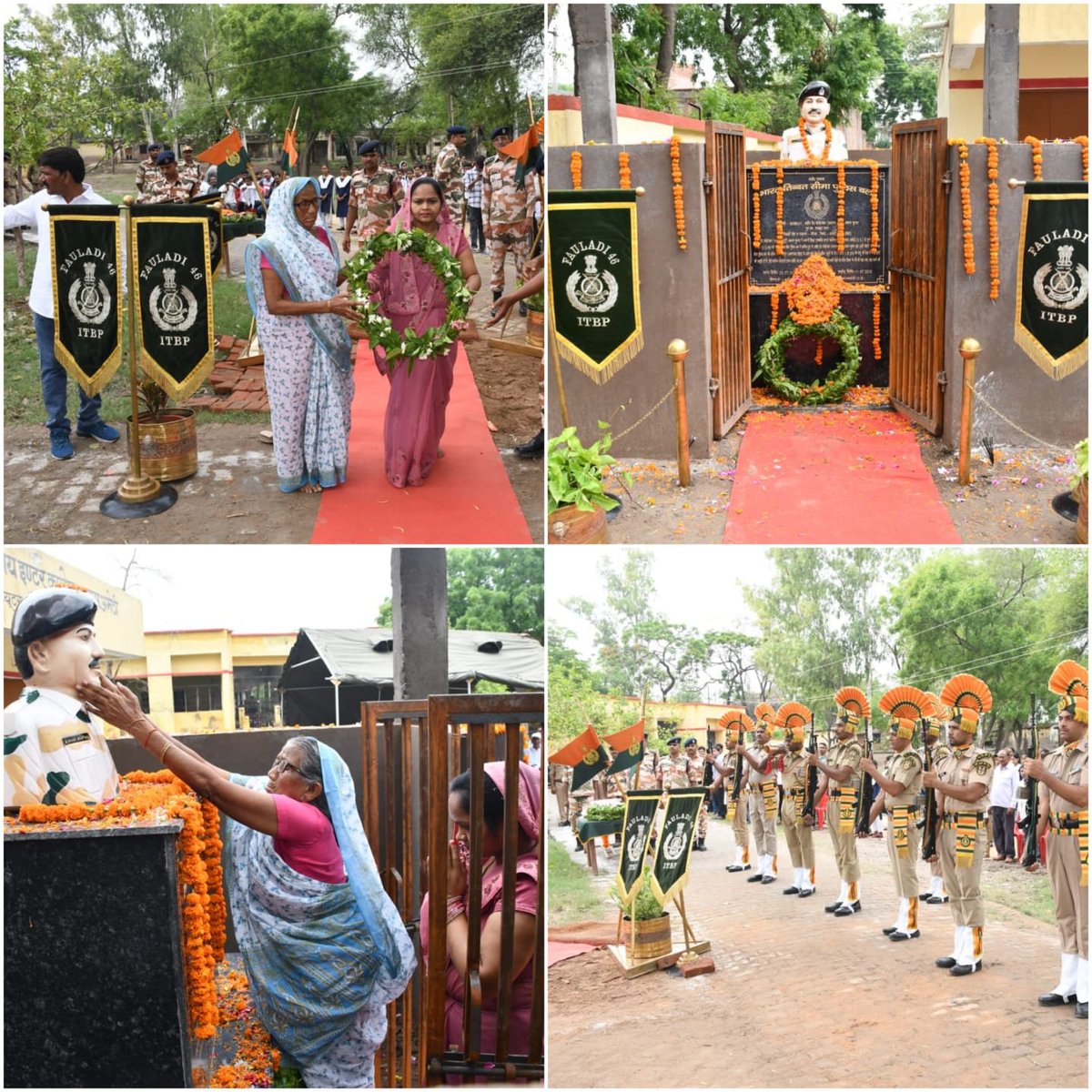 ITBP_official's tweet photo. Saluting the Braveheart!

#ITBP paid tribute to Head Constable Arun Kumar of 20 Bn, who laid down his life in the line of duty in Arunachal Pradesh in 2018. A homage programme was organised by 46 Bn at Govt. Inter College, Jais, Amethi(UP) on 11.07.2026.
#BharatKeVeer https://t.co/adV36eTQHM
