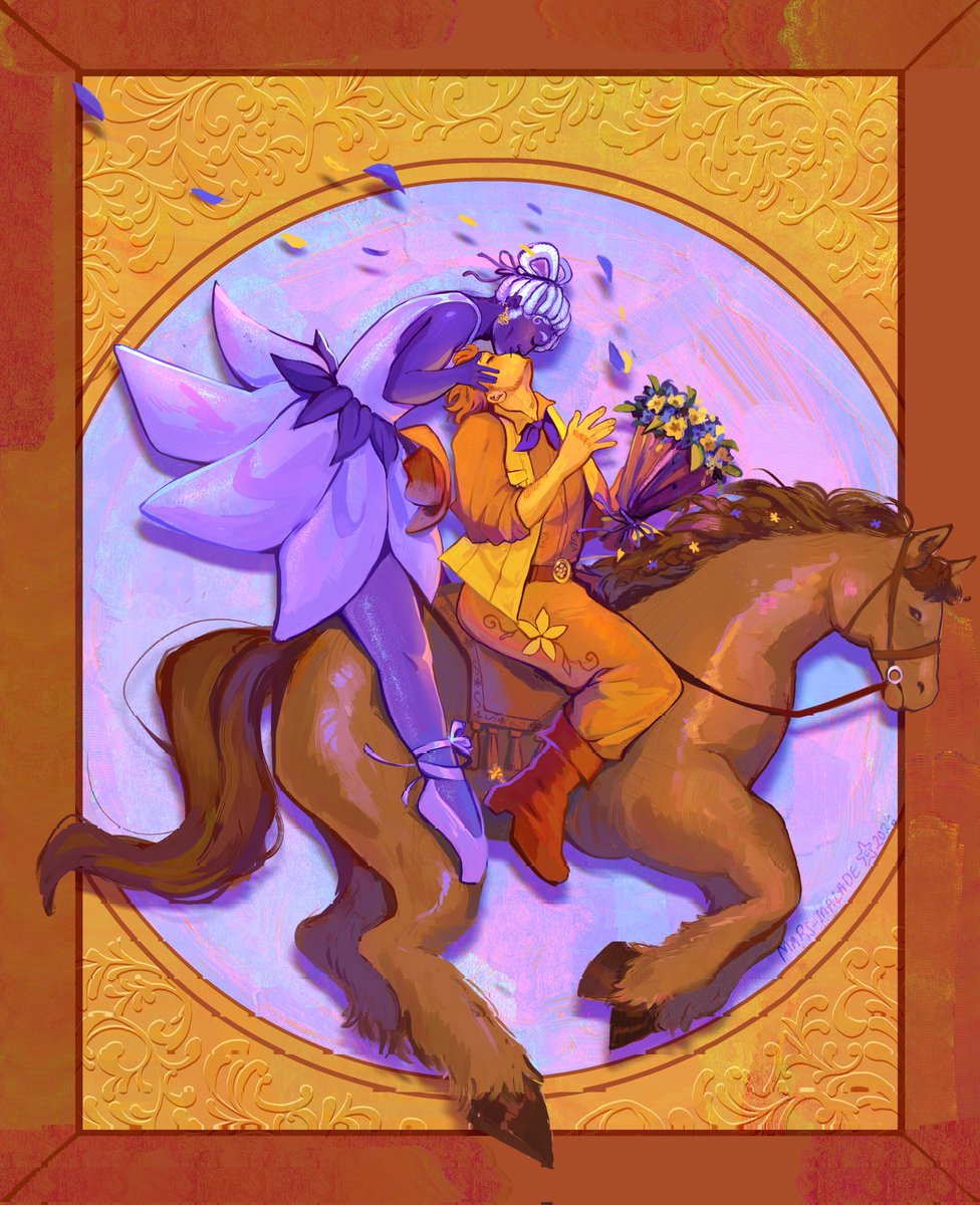 mars_malade's tweet photo. #deltarune #deltarunefanart them if yellow actually got a horse or something idk https://t.co/7r00C6UIht