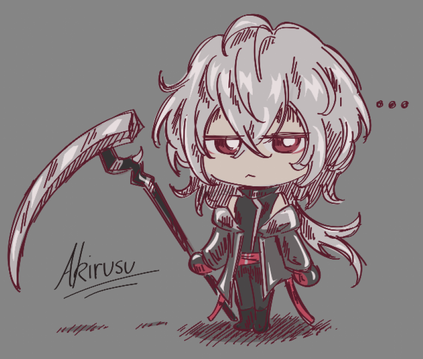 AkirusuN's tweet photo. To commemorate my return to the Date with Death games after being roped in by the 2nd game, I've made a bunch of lil chibi drawings too. I love the reapers and I love their world, and also have a bit of a sneak peak at my version of reaper 0213.

#ADWD #adatewithdeath https://t.co/dDWCKpWO6r