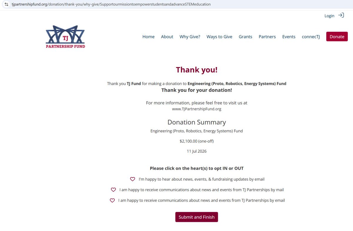 TJ_RH_fund's tweet photo. Our sixth donation ✅ https://t.co/l7Wc1Gl5HB