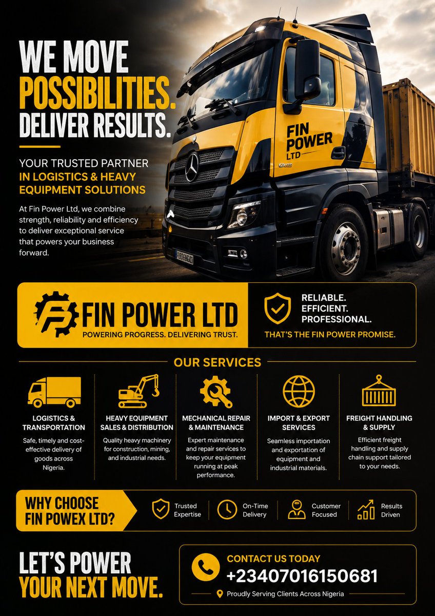 ThickTechBaddie's tweet photo. @ruffydfire We help manufacturers move their products from the factory to warehouses, distributors, and customers safely, efficiently, and on time. Please patronise us. https://t.co/EtEghfe2vA