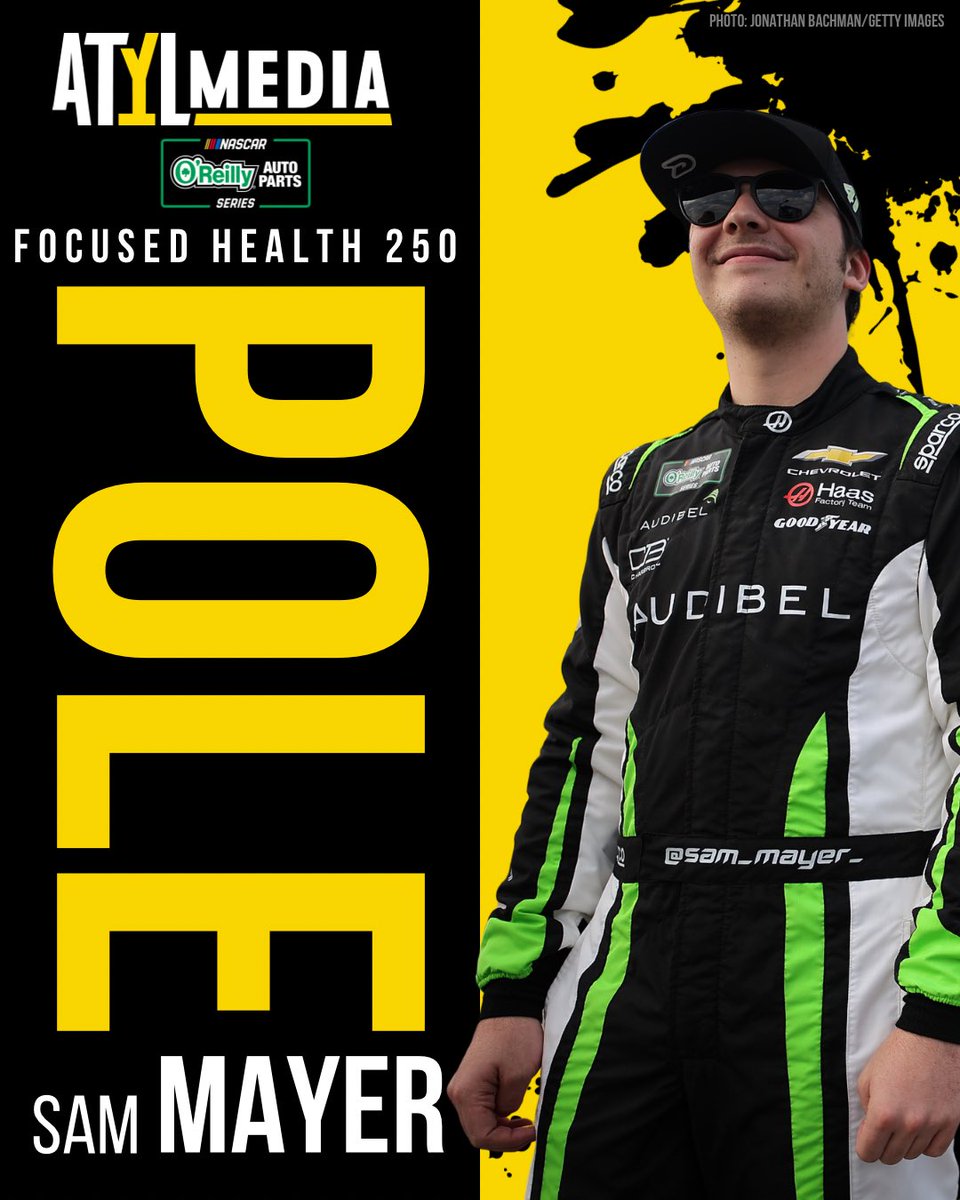 ATYLmedia's tweet photo. Sam Mayer will be starting from the pole tonight in Atlanta!
#NASCAR #NOAPS #OreillyAutoParts https://t.co/eFox6r0dEC