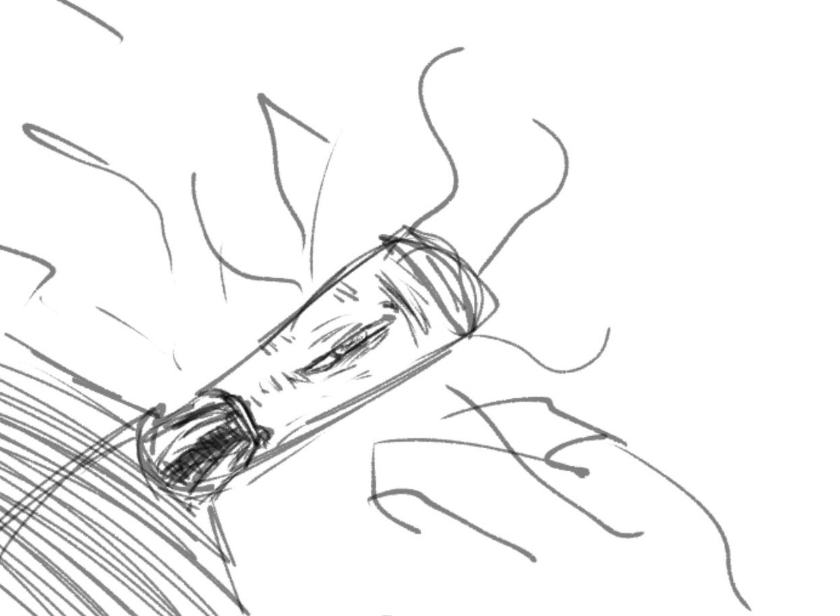 CoosDraws's tweet photo. My pen just died ,snapped in half so it couldn’t charge anymore so drew this for the 3 years of loyal services (jjk spoilers) https://t.co/EcLM7Q5o4b