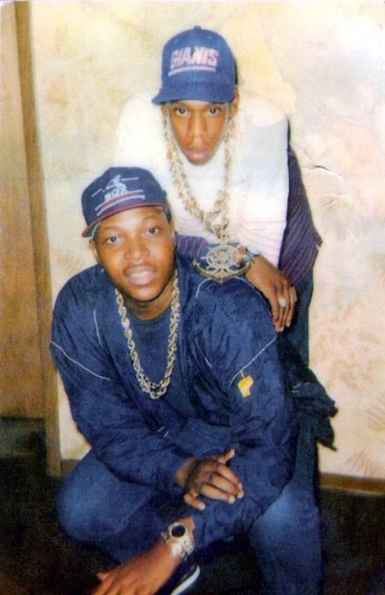 _ValTown_'s tweet photo. Shawn “JAŸ-Z” Carter, &amp; Gary King. 

Trenton, NJ, 1988. 

Gary was Jay’s mentor in the streets of Trenton. https://t.co/yf82agHW4U