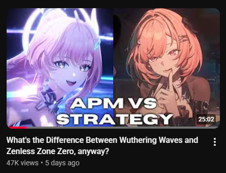 ShotgunShogun1's tweet photo. Prolly one of the best discussion vids I've seen in a LOOONG time pertaining to any 2 games in the space.

Zero tribalism garbage, zero inherent bias, zero obfuscation of info, &amp; EXTREMELY fair to both games.

100% recommend it for ppl who play WuWa &amp; ZZZ or interested in general https://t.co/DOqFpyItOn
