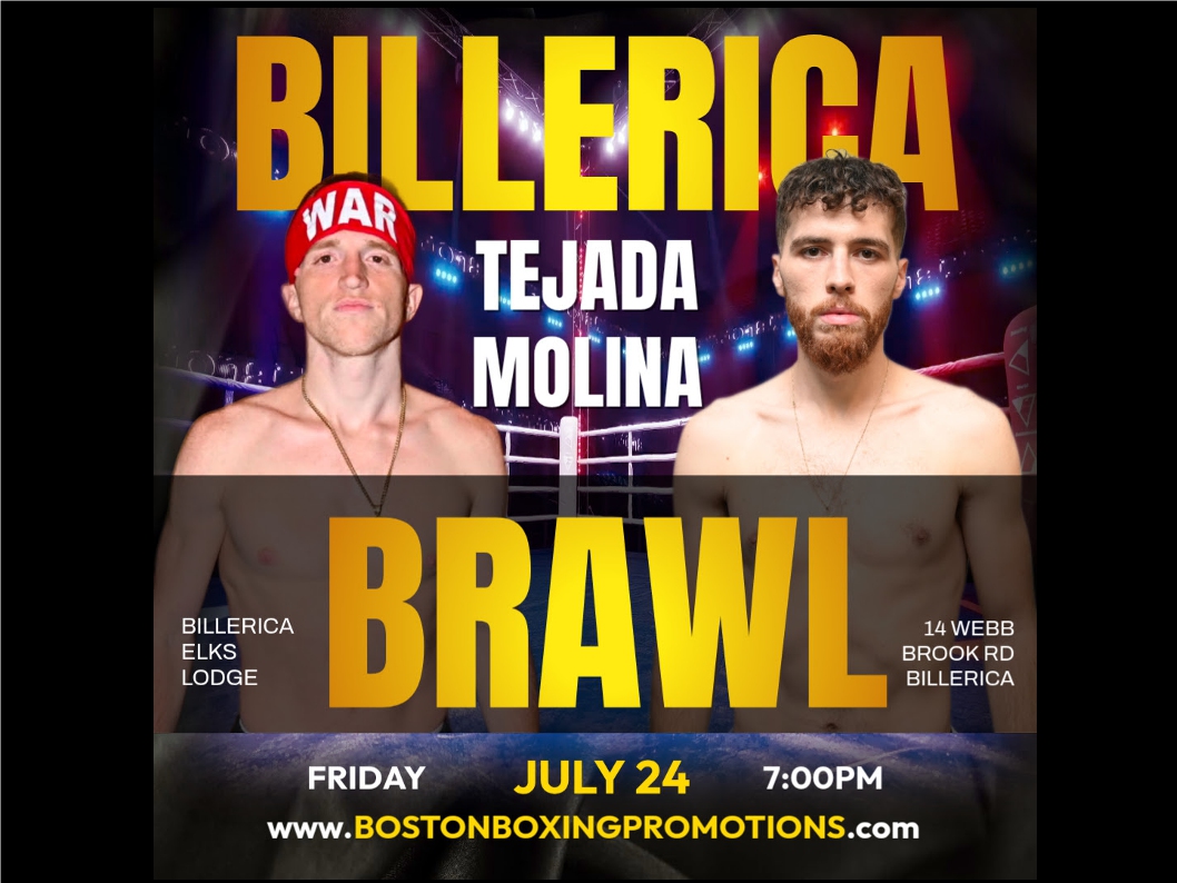 BostonProBoxing's tweet photo. Haverhill's Nicky Tejada (13-0-1, 9 KO's) vs. Lowell's Nick Molina (17-2, 6 KO's) - 10 rds for @WBABoxing NABA Gold Super Lightweight Titlle 7/24 in Billerica, MA. Tickets at https://t.co/FTpOToj8dH @MVcreature @BoxrecGrey @StephenTobey1 @Scanlon65 @TimBoxeo @hurley_burly https://t.co/SXLA5N5gvv