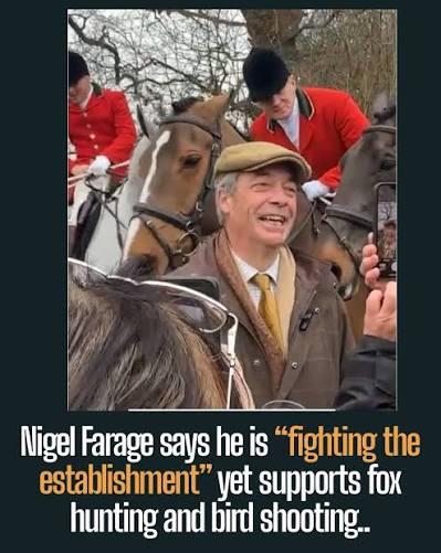 justdavenow89's tweet photo. nothing screams anti establishment more than joining in on fox hunting with bunch of rich posh people https://t.co/OzTH1CrQfF