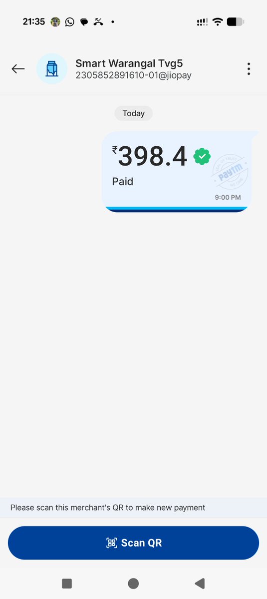 ratmashish's tweet photo. Paid for  3 items  rs 398 rs  but due to the counter person mistake bill not generated.
Now even after payment they denied to deliver the goods .
Now money gone without getting the products.
No professional attitude at jio smart bazar hanumakonda ,warangal. 
@SMARTBazaarIn https://t.co/2rd3fAD14j