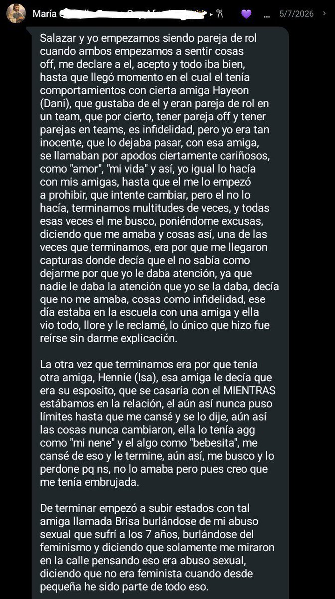 jujustme01's tweet photo. Hilo #Exponiendo y Funando a #Salazar (ex novio de una amiga) 🚬

A ver si se sigue haciendo el machito. Primero que nada, las fotos son algo de contexto dado por mi amiga (María). Puedo confirmar cada palabra escrita, porque ella nos contaba todo el año pasado (eran novios). https://t.co/S1KQdwUQb6
