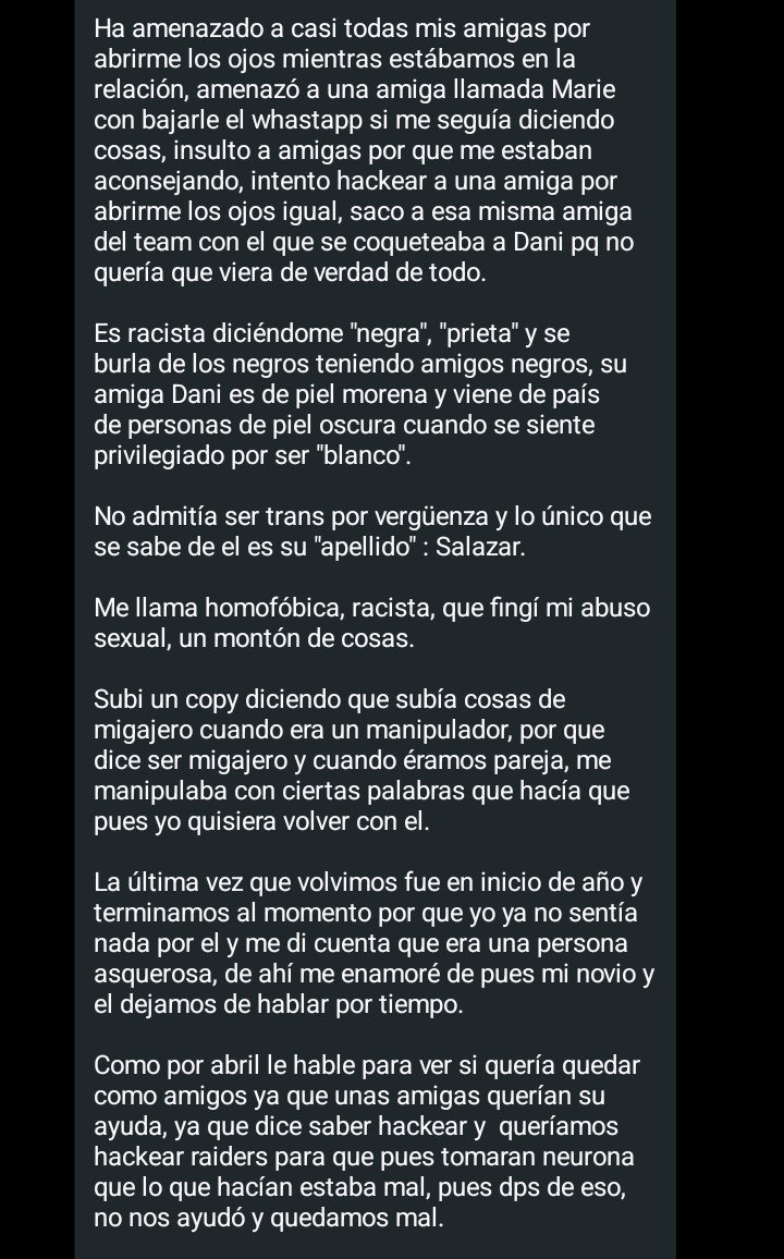 jujustme01's tweet photo. Hilo #Exponiendo y Funando a #Salazar (ex novio de una amiga) 🚬

A ver si se sigue haciendo el machito. Primero que nada, las fotos son algo de contexto dado por mi amiga (María). Puedo confirmar cada palabra escrita, porque ella nos contaba todo el año pasado (eran novios). https://t.co/S1KQdwUQb6