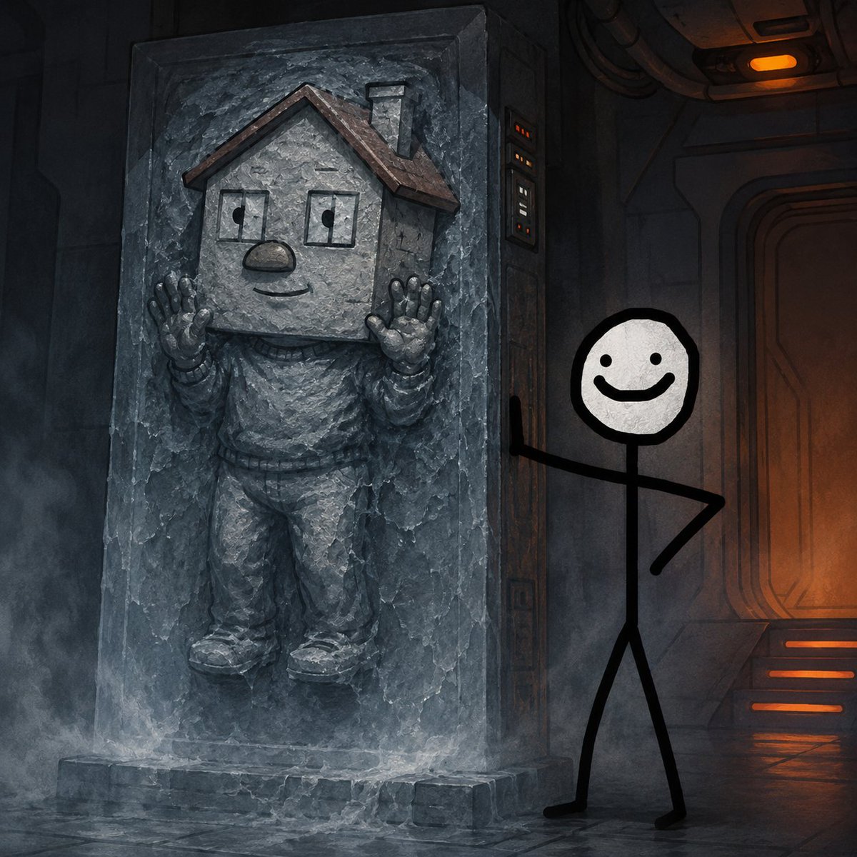pumpfunstickman's tweet photo. Froze bro because literally nobody liked him @ChillHouseSOL https://t.co/mIWz0AhfeM