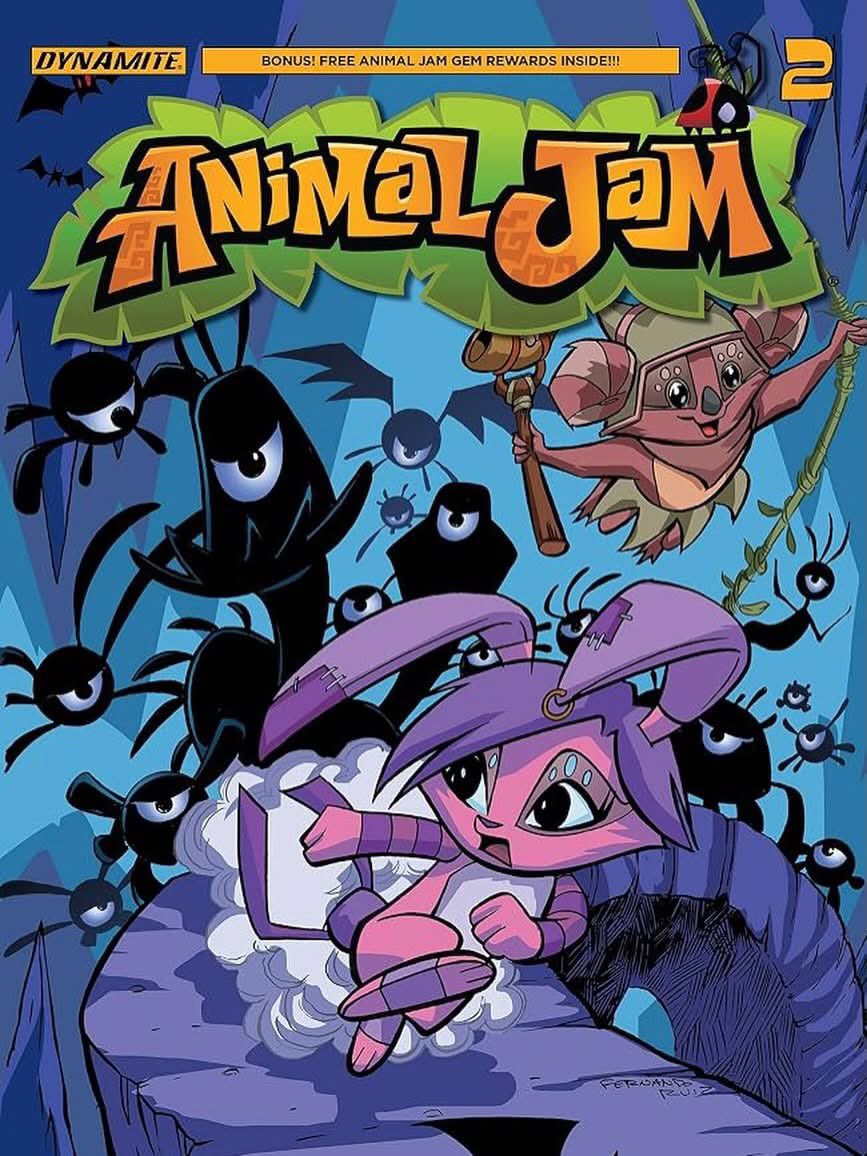 ericMesquivel's tweet photo. ANIMAL JAM #2 features a story written by me &amp; drawn by Fernando Ruiz— who also illustrated this cover!

It’s available now, on Dynamite Digital: https://t.co/NM5NzShl3D

#AnimalJam https://t.co/ASV0LH0ntc