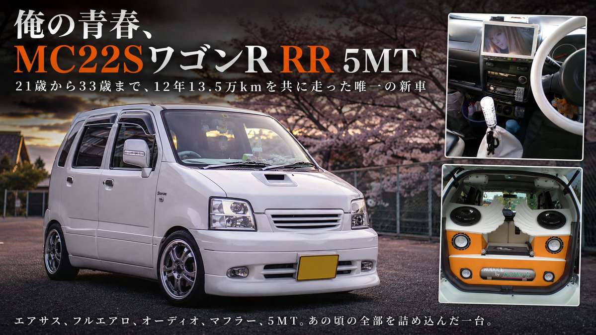 たまに違う話でも。私の昔の愛車の話です。 21歳で買った唯一の新車