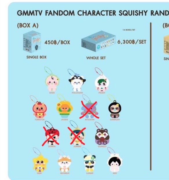 kunmin_mnm's tweet photo. • เปิดหาร สกุชชี่ Box A 
(กดของแล้���)

ราคา 450฿ ตามหน้ากล่อง

🚛ค่าส่ง 30฿
📦นัดรับ/นัดหน้างานได้ 01/07 

สอบถามเพิ่มเติม เมนชั่น/dm มาได้เลยค่ะ
#งานมหกรรมนิยายนานาชาติ2026xGMMTV #ตลาดนัดgmmtv #ตลาดนัดgmm https://t.co/MH85MgB1Sc
