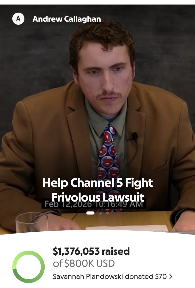 SubjugatesComic's tweet photo. Dude gets sued for reporting the news and ends up raising over a million in 24 hours for legal fees. Fuck yes! https://t.co/qxOEshy4nH
