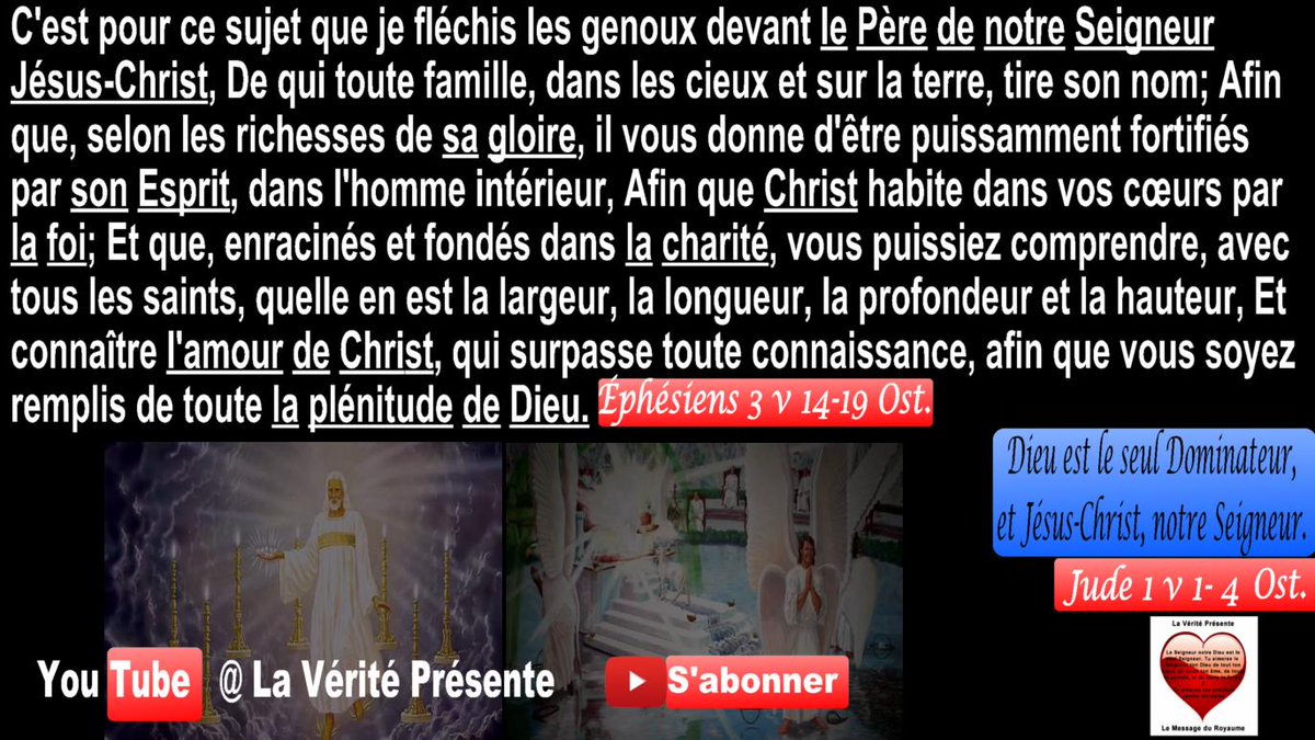 VeritePresente's tweet photo. #Dieu est le seul #Dominateur, et #Jésus-Christ, notre #Seigneur = {Dieu le #Père; Dieu le Père de notre Seigneur Jésus-Christ, le Père des #esprits; le Père des #lumières; le Seigneur des #seigneurs, le Seigneur des #armées, le Roi des #siècles, la #Gloire #suprême, la #Lumière} https://t.co/pTL7BSI06c