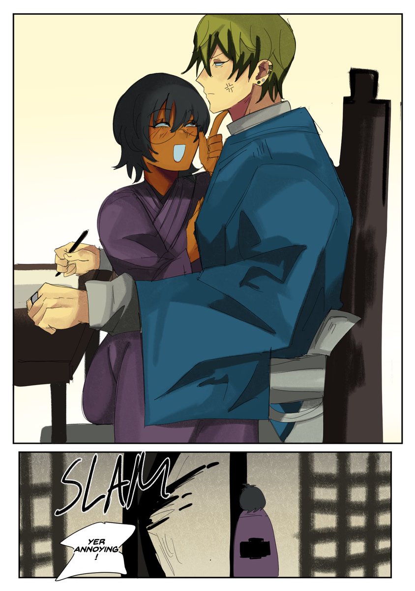 naoyaxreader's tweet photo. having your wife on your lap while you work is not sexy at all https://t.co/vTyr1m0s4K