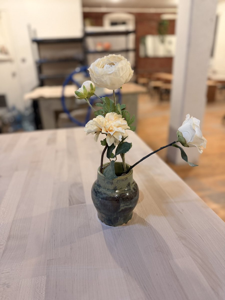 OliveAndDrive's tweet photo. Still at it #pottery #ceramics #brooklyn https://t.co/pzsHiujxEG