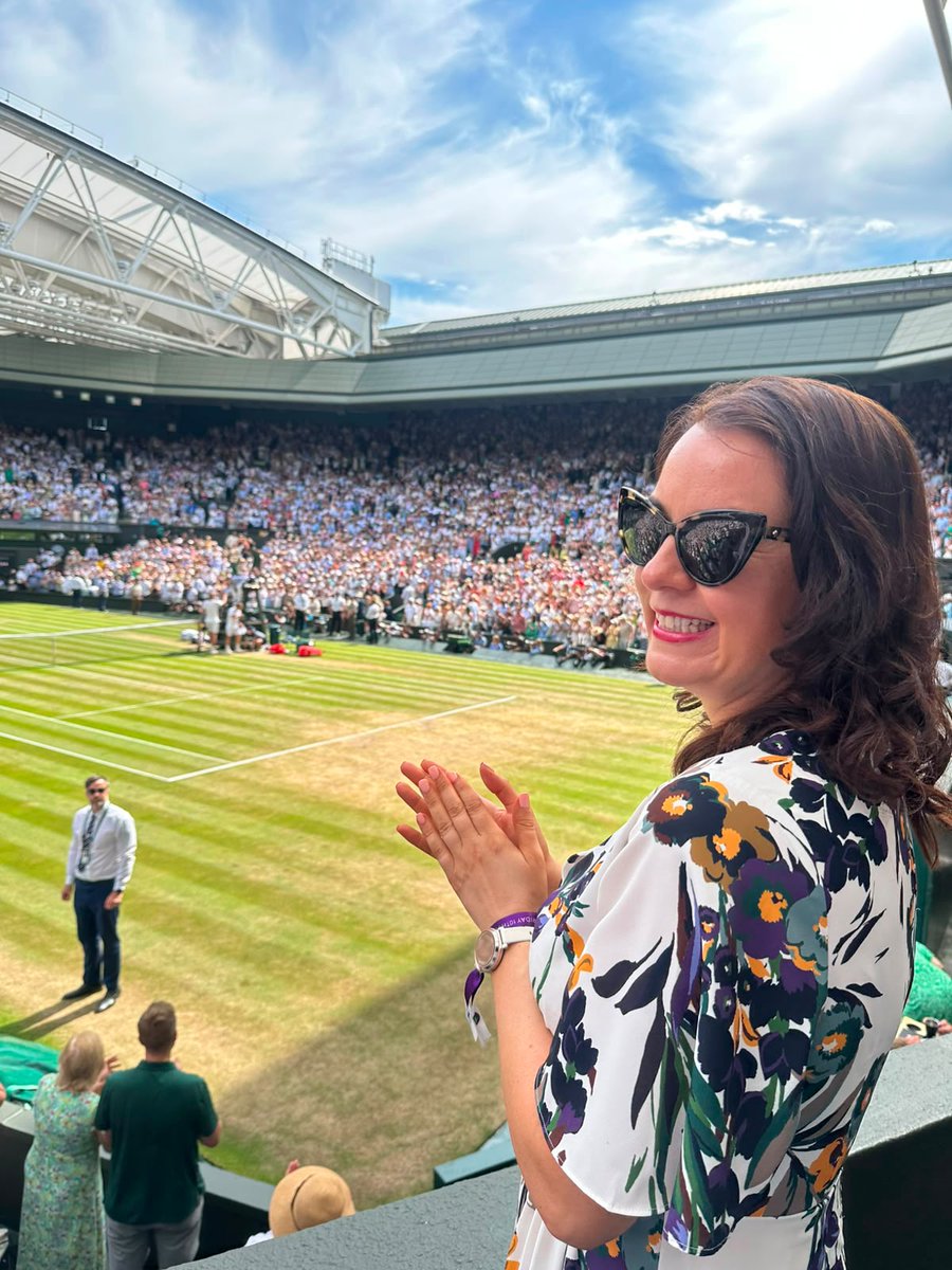 Steph_Peacock's tweet photo. An incredible atmosphere watching the semi-finals @Wimbledon 🍓

What Arthur Fery has achieved this fortnight is extraordinary. His incredible Wimbledon run may have come to an end, but this is just the beginning - the whole country is proud 🇬🇧 🙌 🎾 https://t.co/Fd67ZIvxJi