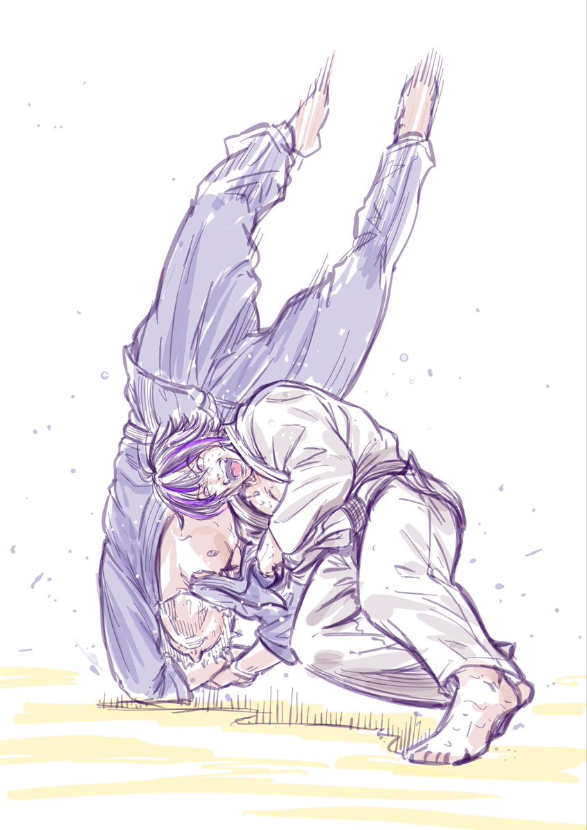 YoshiroJudo's tweet photo. Do you prefer illustrations of projection or submission ? https://t.co/z5OkMu90VY