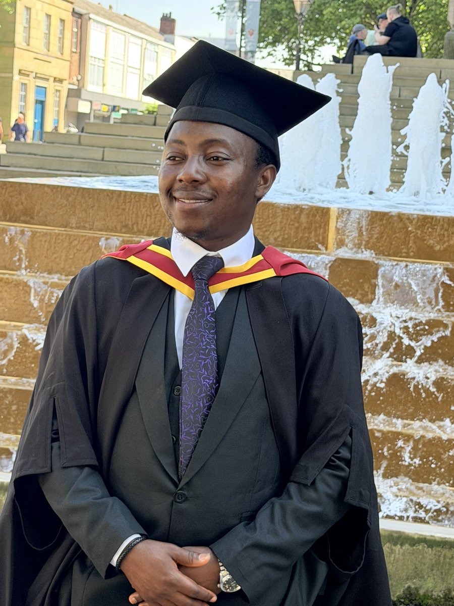 SuperBShaddie's tweet photo. I researched and mastered it at the university of greater Manchester, United Kingdom.

Say congratulations to me https://t.co/FjZfJDWC1B