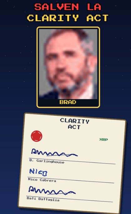 FunOnTheDump's tweet photo. 🎮 CLARITY ACT GAME!!!  🎮
🎲Another game from the @FunOnTheDump productions, enjoy!  🤖🐸🌈🌈

⬇️LINK ⬇️ (virus free!) 🦠
https://t.co/yKc1bePA5v 

#ClarityAct #XRP #Ripple #Brad #Garlinghouse @BrodaxOficial @xrpaldia https://t.co/SLpb5U6K1T