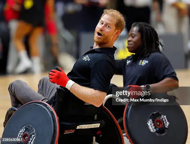 King0243_PJC's tweet photo. Prince Harry, beaming brighter than ever.
Not bitter, not broken, but boldly happy, serving with heart at the Invictus Games.

Turns out living with purpose and joy is the best revenge. 

What a beautiful reminder that light always wins. https://t.co/gw3uAG1hWh